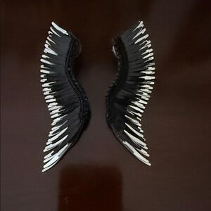 Mignonne Gavigan Black and White Wing Earrings